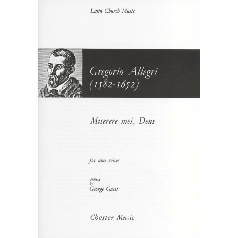 Allegri, Gregorio - Miserere Mei, Deus