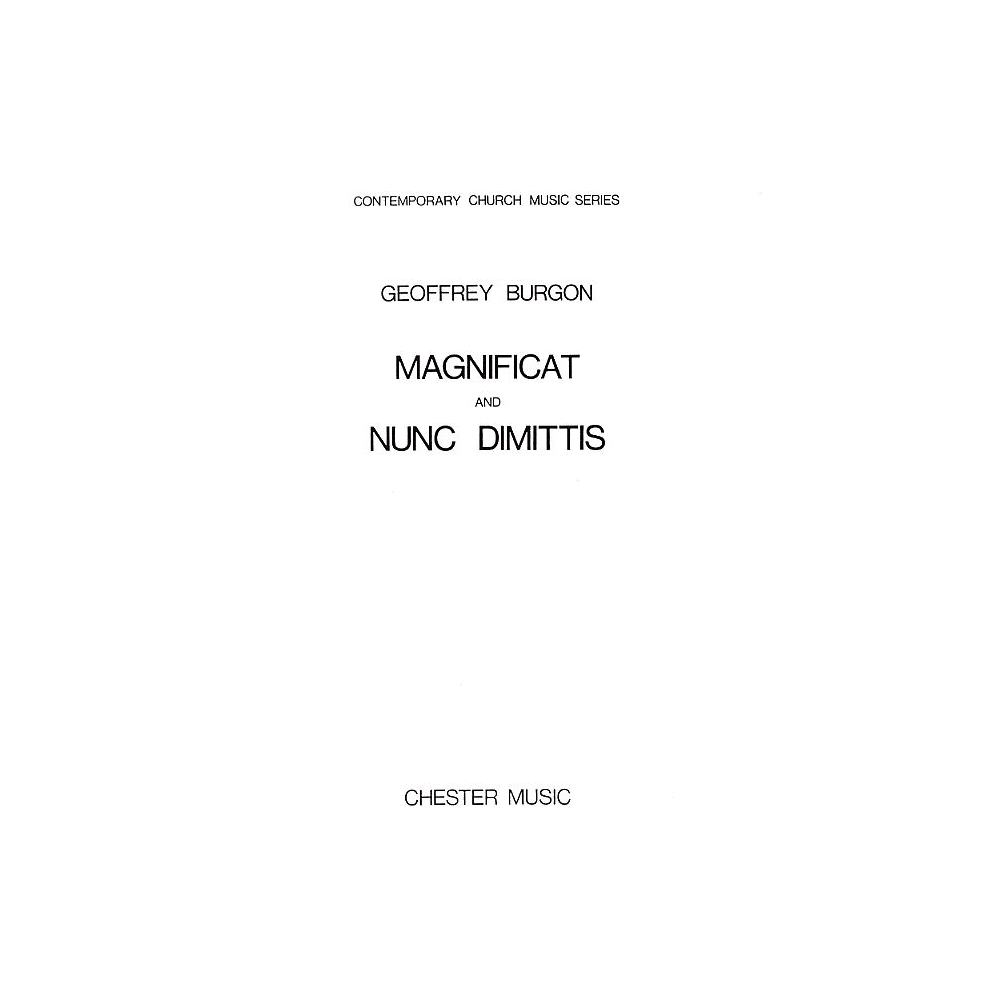 Burgon, Geoffrey - Magnificat And Nunc Dimittis