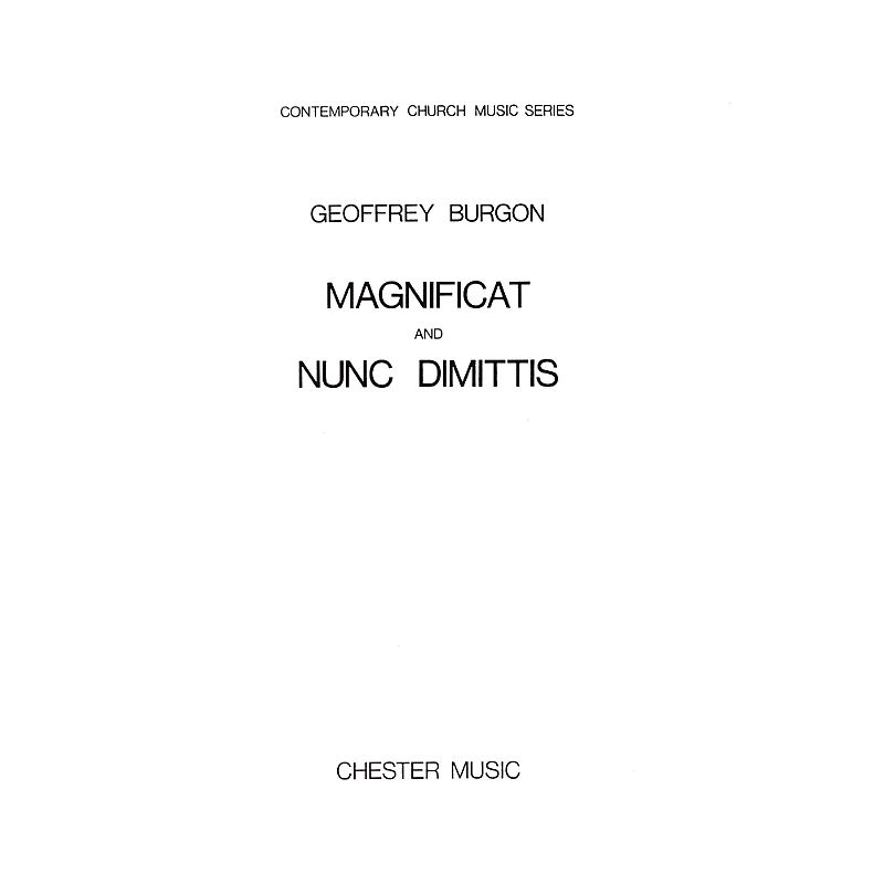 Burgon, Geoffrey - Magnificat And Nunc Dimittis