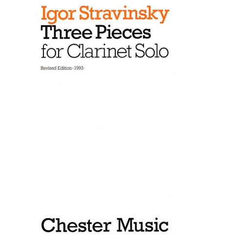 Three Pieces For Clarinet Solo