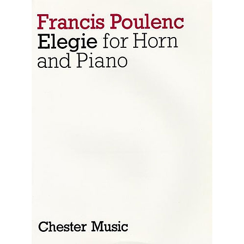 Poulenc, Francis - Elegie