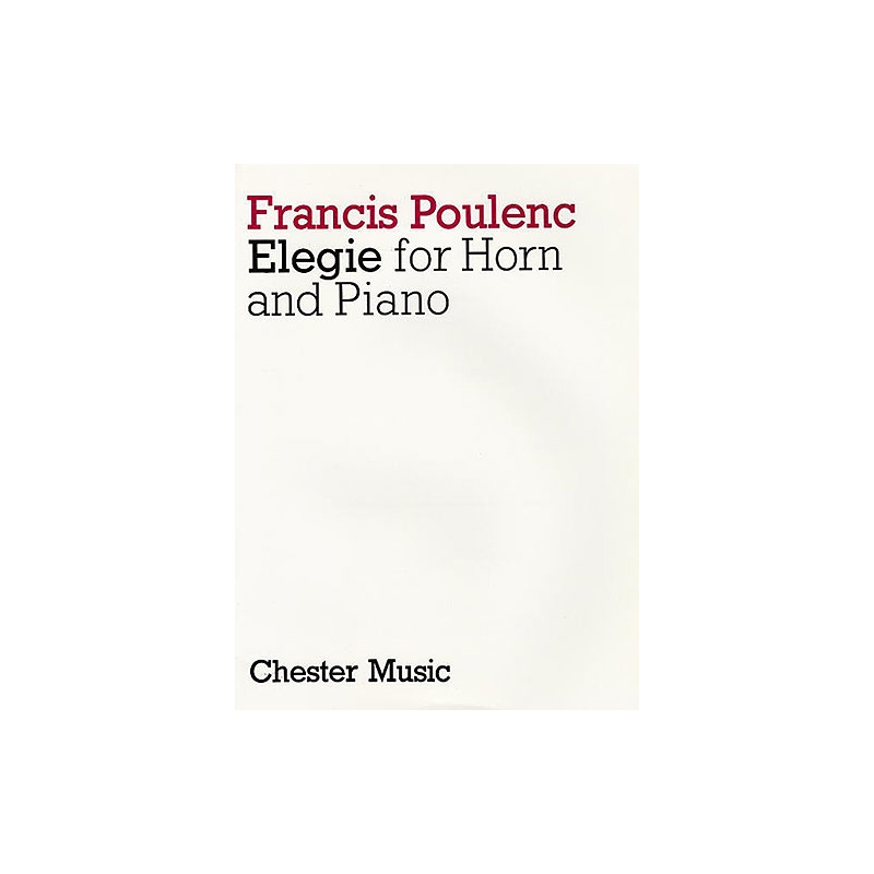Poulenc, Francis - Elegie