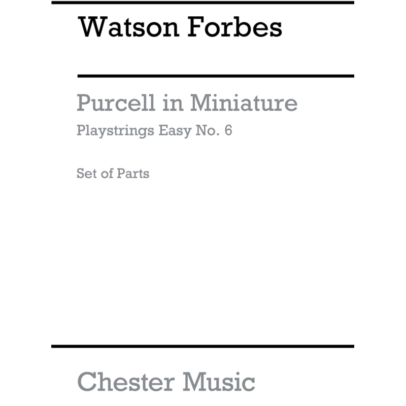 Playstrings Easy No. 6 Purcell In Miniature