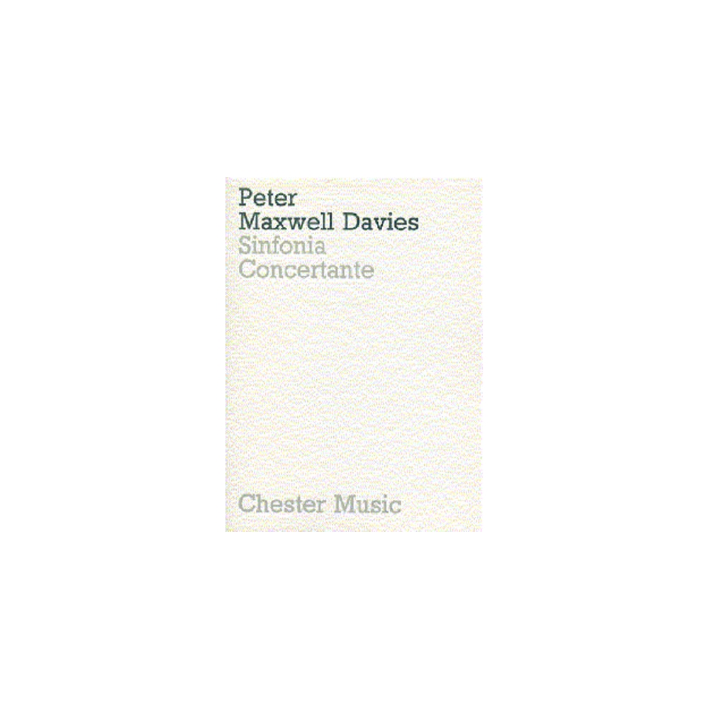 Davies, Peter Maxwell - Sinfonia Concertante (Miniature Score)