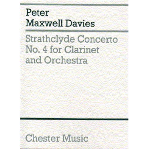 Davies, Peter Maxwell - Strathclyde Concerto No. 4 (Miniature Score)