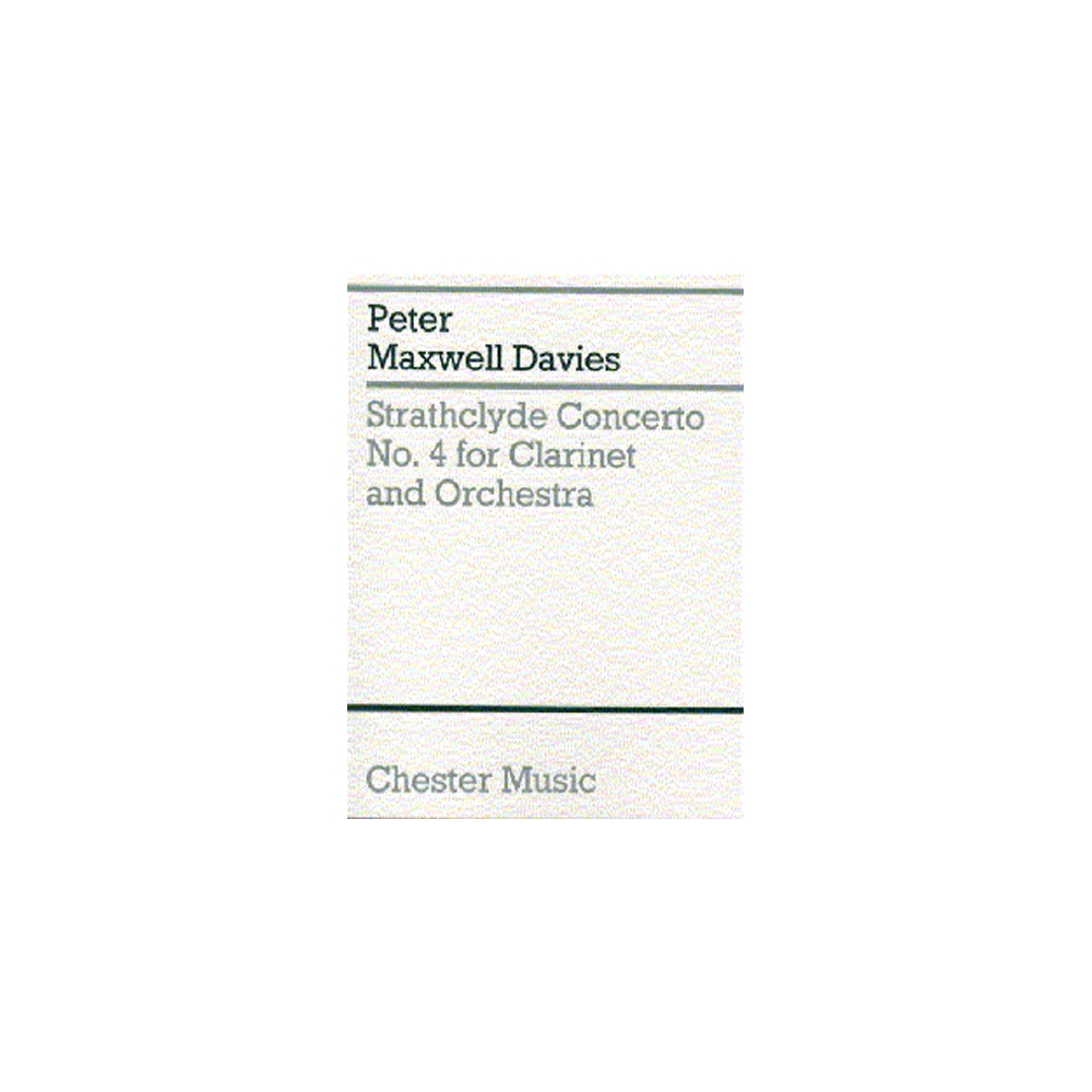 Davies, Peter Maxwell - Strathclyde Concerto No. 4 (Miniature Score)