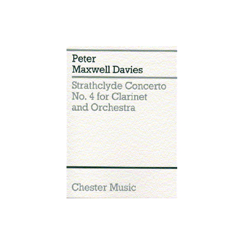 Davies, Peter Maxwell - Strathclyde Concerto No. 4 (Miniature Score)