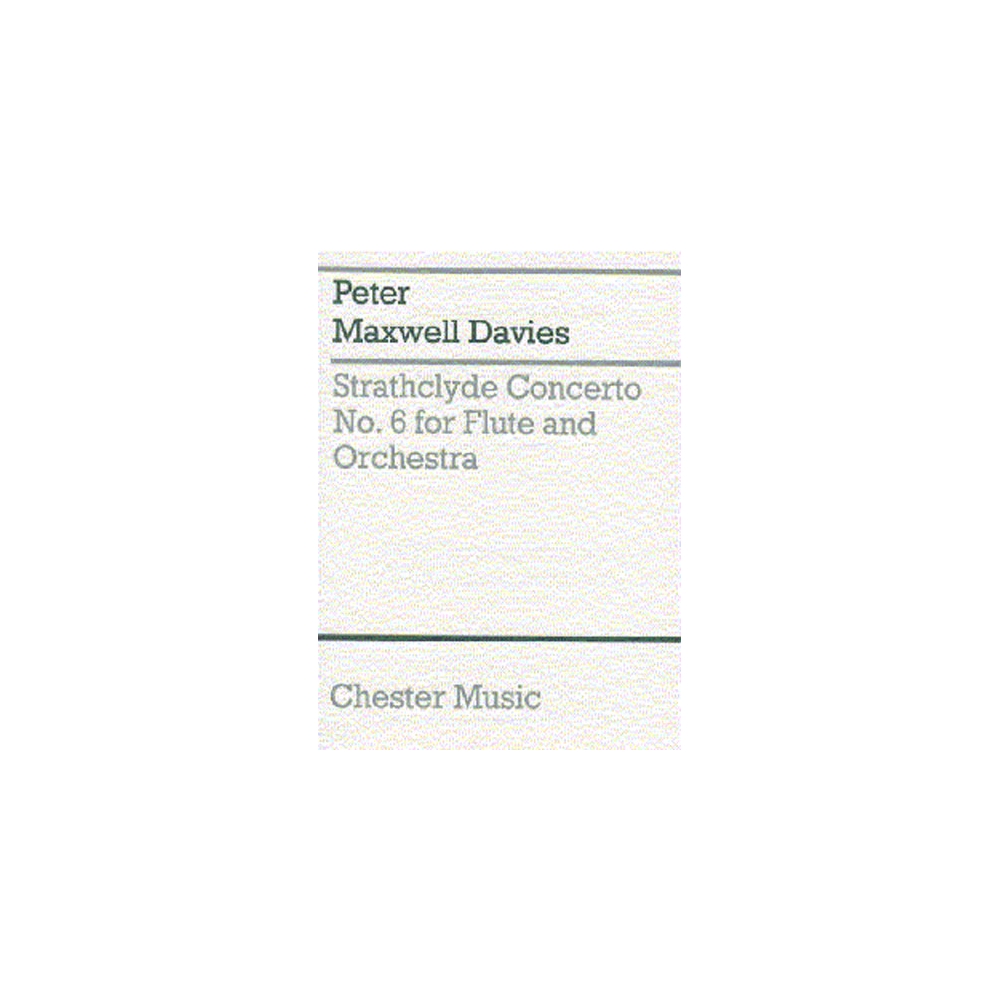 Davies, Peter Maxwell - Strathclyde Concerto No. 6 (Miniature Score)