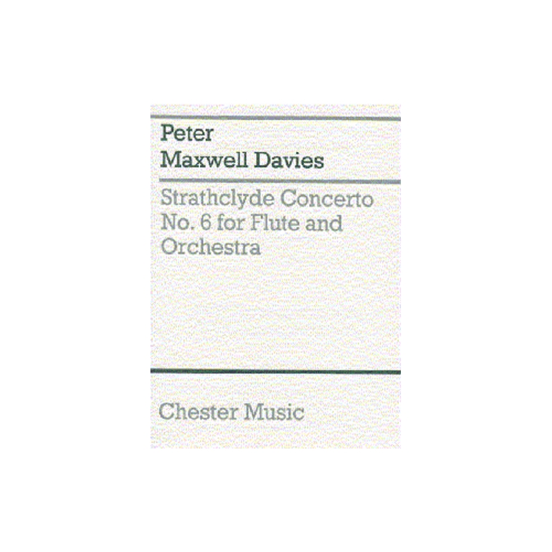 Davies, Peter Maxwell - Strathclyde Concerto No. 6 (Miniature Score)