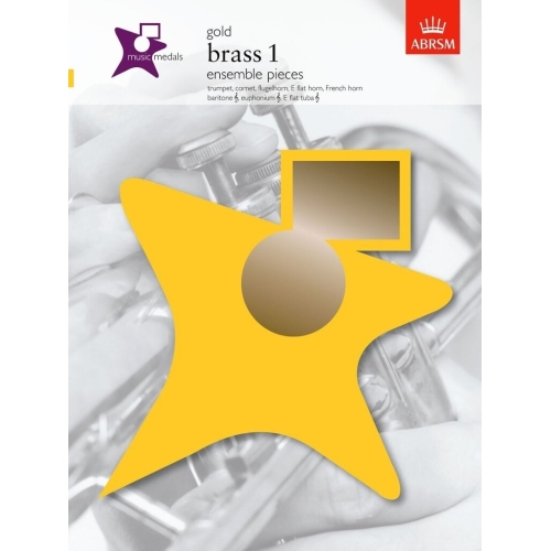 Music Medals Gold Brass 1...