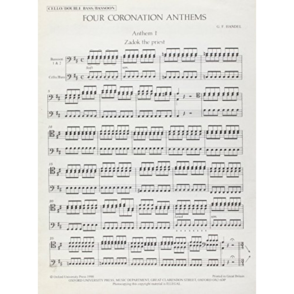 Handel, G.F - Four Coronation Anthems