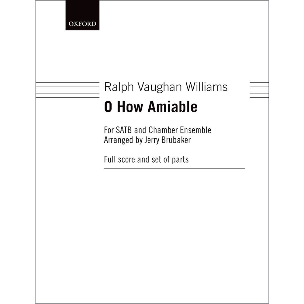 Vaughan Williams, Ralph - O how amiable