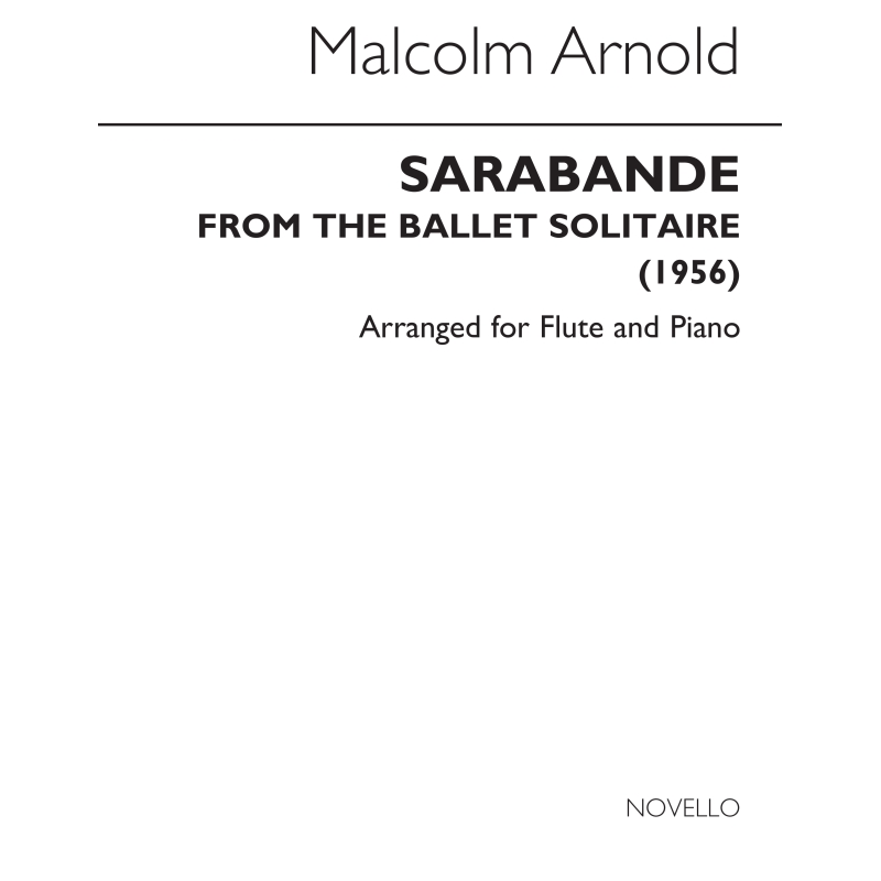 Sarabande For Flute And Piano (Solitaire)