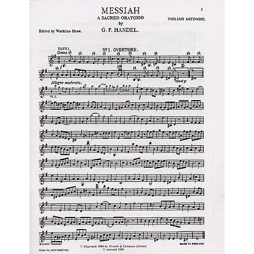 Messiah - A Sacred Oratorio