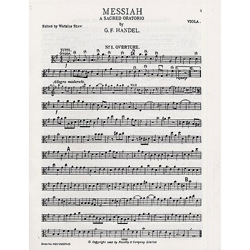 Messiah - A Sacred Oratorio