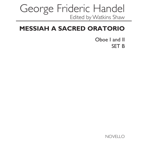 Messiah - A Sacred Oratorio Oboe 1,2
