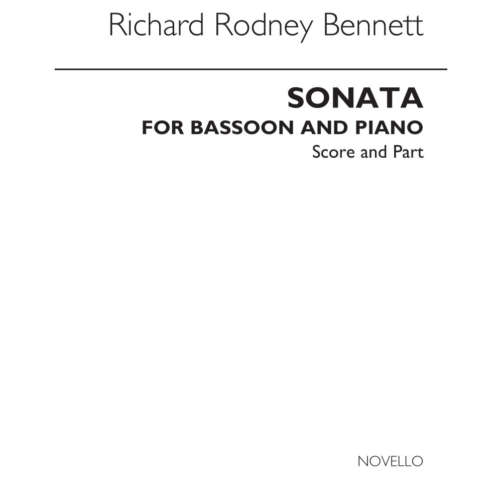 Bennett, Richard Rodney - Sonata For Bassoon And Piano