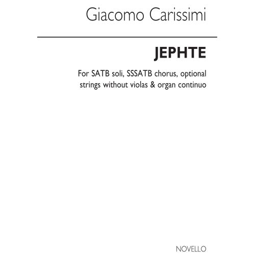 Carissimi, Giacomo - Jephte