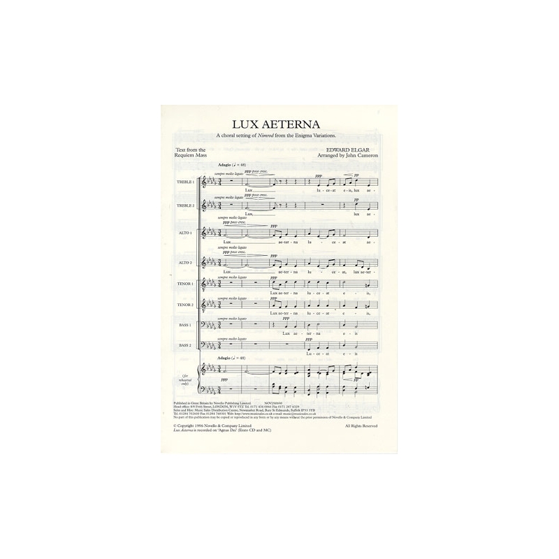 Elgar, Edward - Lux Aeterna