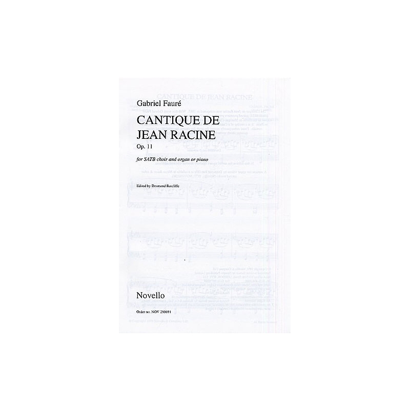 Fauré, Gabriel - Cantique De Jean Racine Op.11