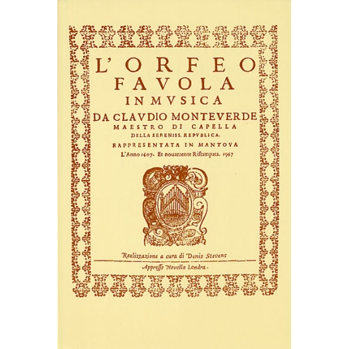 Monteverdi, Claudio - L'Orfeo - Favola In Musica SV.318