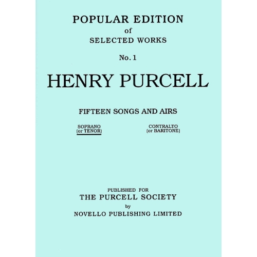 Purcell, Henry - 15 Songs...