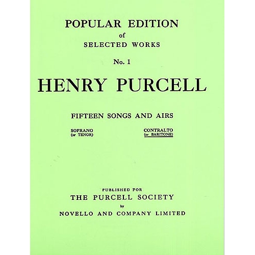 Purcell, Henry - 15 Songs...