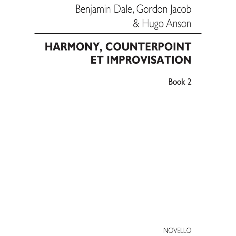 Harmony, Counterpoint And Improvisation Book 2