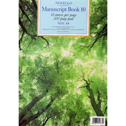 Novello Manuscript Book 10 A4