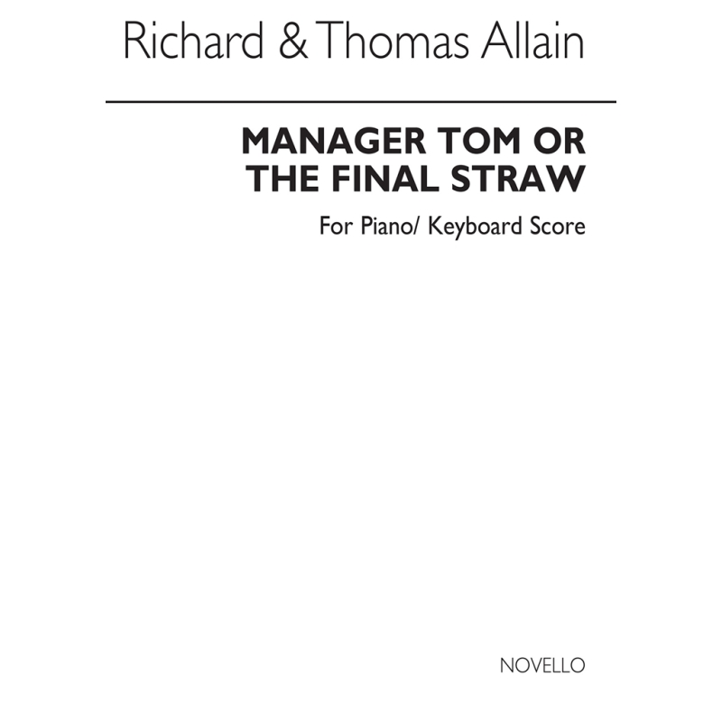 Allain & Allain - Manger Tom (Score/CD)