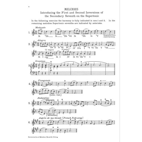 Harmonization of Melodies at the Keyboard Book 3 - Pilling, Dorothy