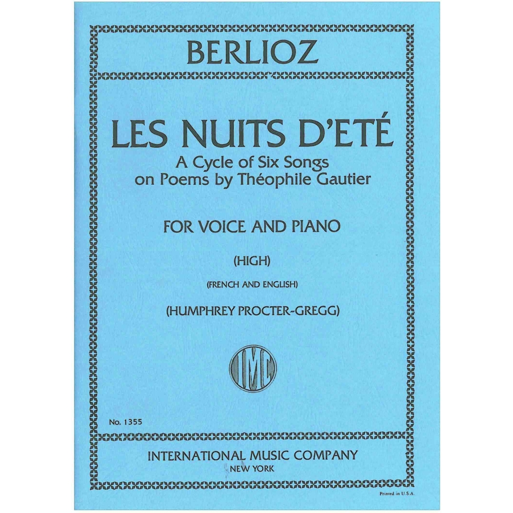 Berlioz Les Nuits d'Ete (High Voice)