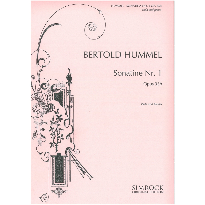 Hummel, Bertold - Sonatina for viola and piano op. 35b 