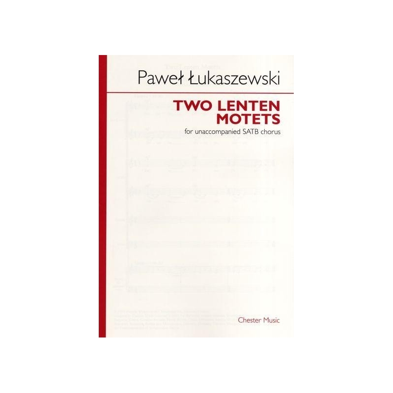 Łukaszewski, Paweł - Two Lenten Motets