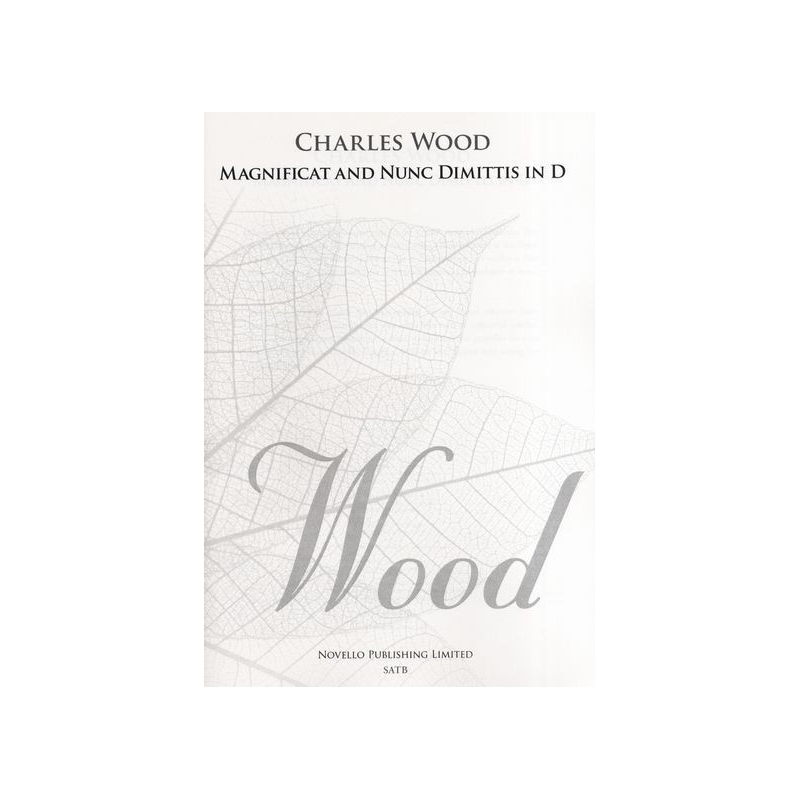 Wood, Charles - Magnificat And Nunc Dimittis In D (New Engraving)