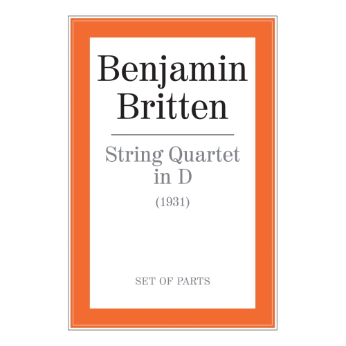 Britten, Benjamin - String Quartet In D