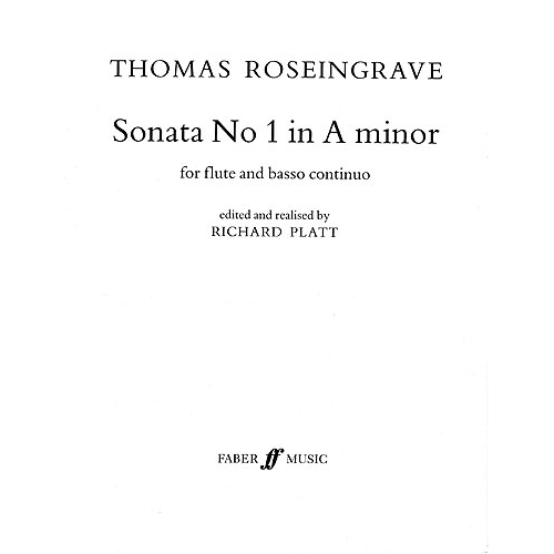 Roseingrave, Thomas - Sonata No.1 In A Minor For Flute And Continuo