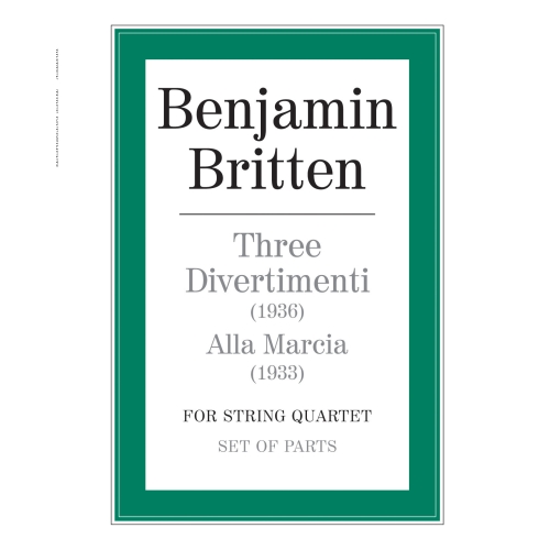 Britten, Benjamin - Three Divertimenti/Alla Marcia
