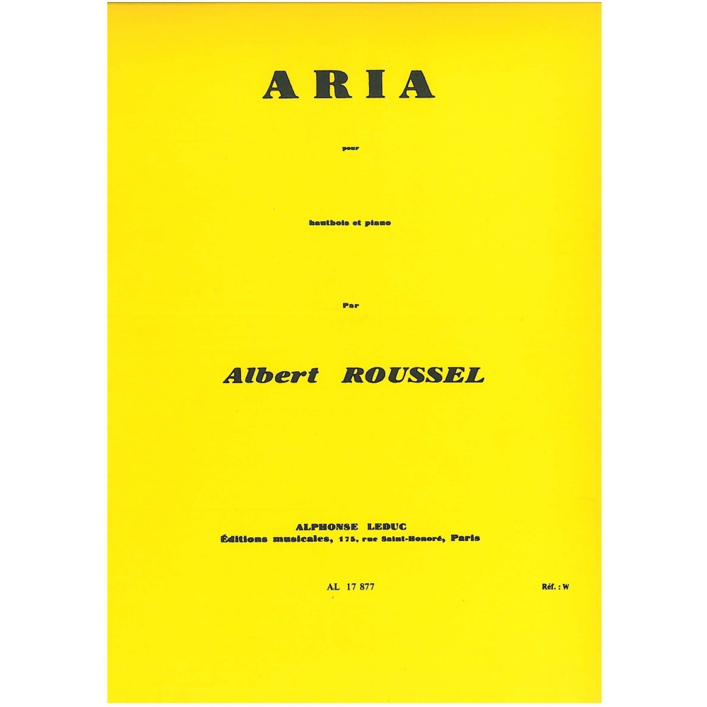Roussel, Albert - Aria Pour Hautbois Et Piano