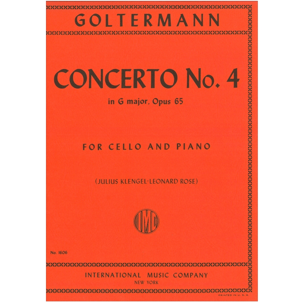 Goltermann, George - Cello Concerto No.4 G Major Op.65 
