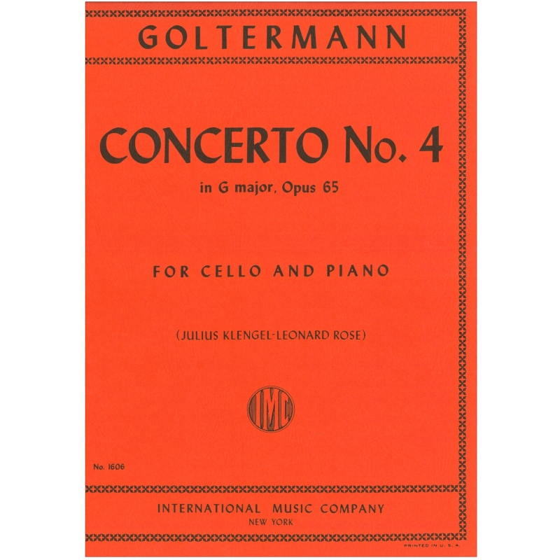 Goltermann, Georg - Concerto No. 4 in G Op. 65