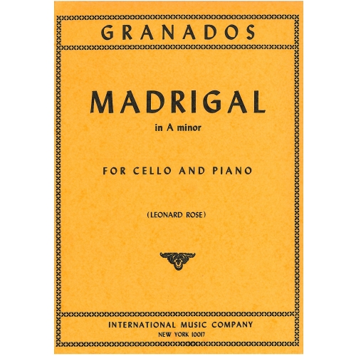 Granados, Enrique - Madrigal in A minor