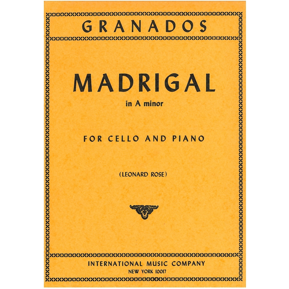 Granados i Campiña, Enric - Madrigal in A minor 