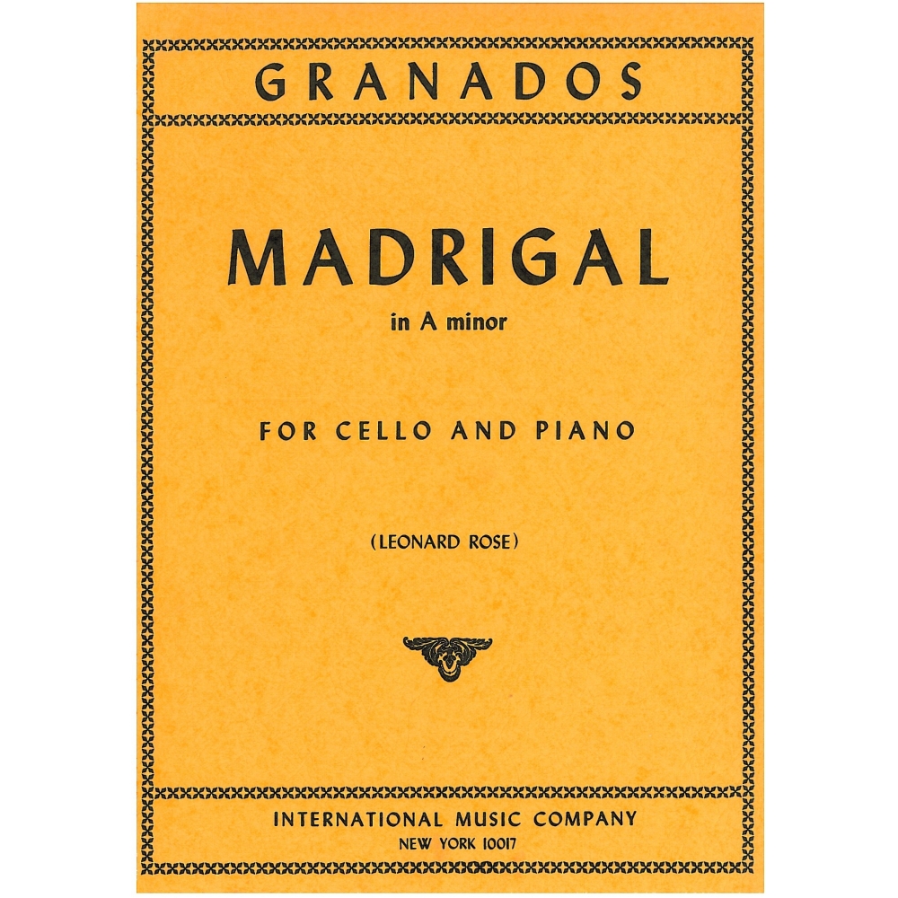 Granados, Enrique - Madrigal in A minor