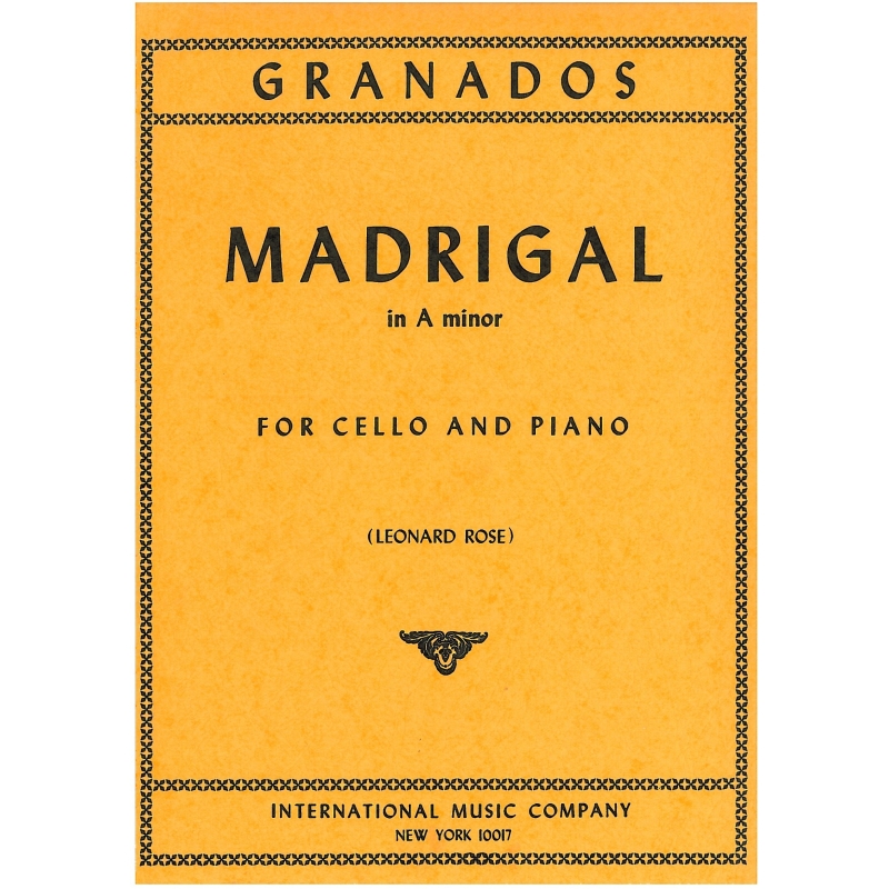 Granados, Enrique - Madrigal in A minor