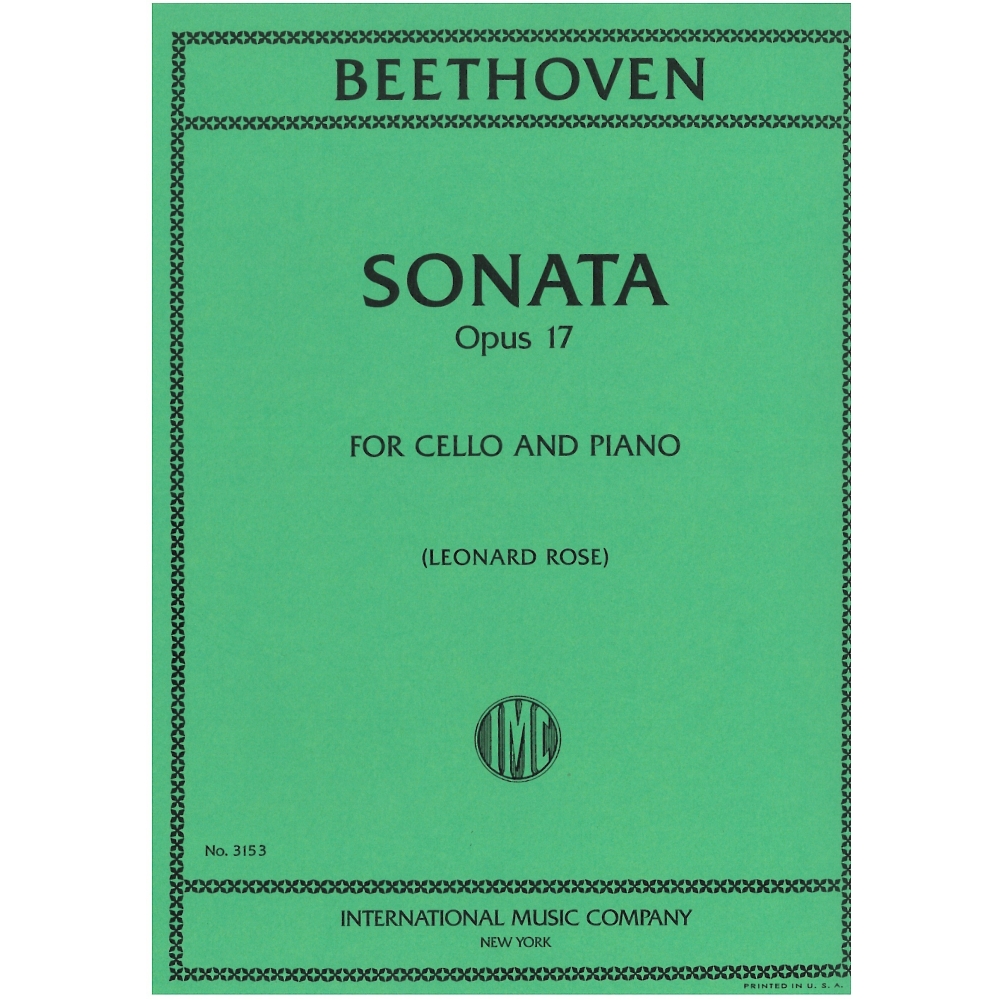Beethoven, Ludwig van - HORN SONATA Fmaj OP17 Vc Pft 