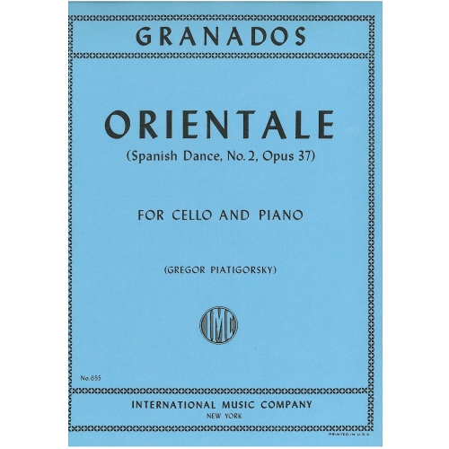 Granados, Enrique - Orientale Opus 37