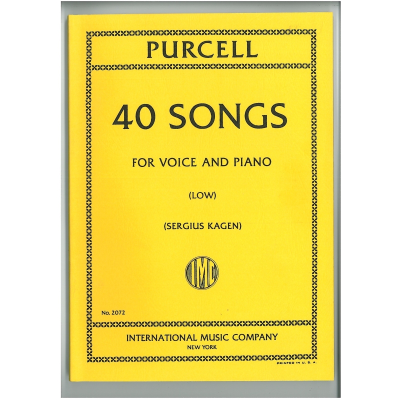 Purcell, Henry - 40 SONGS L.Vce Pft-Complete 