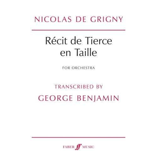 De Grigny, N & Benjamin, G - Recit de Tierce en Taille