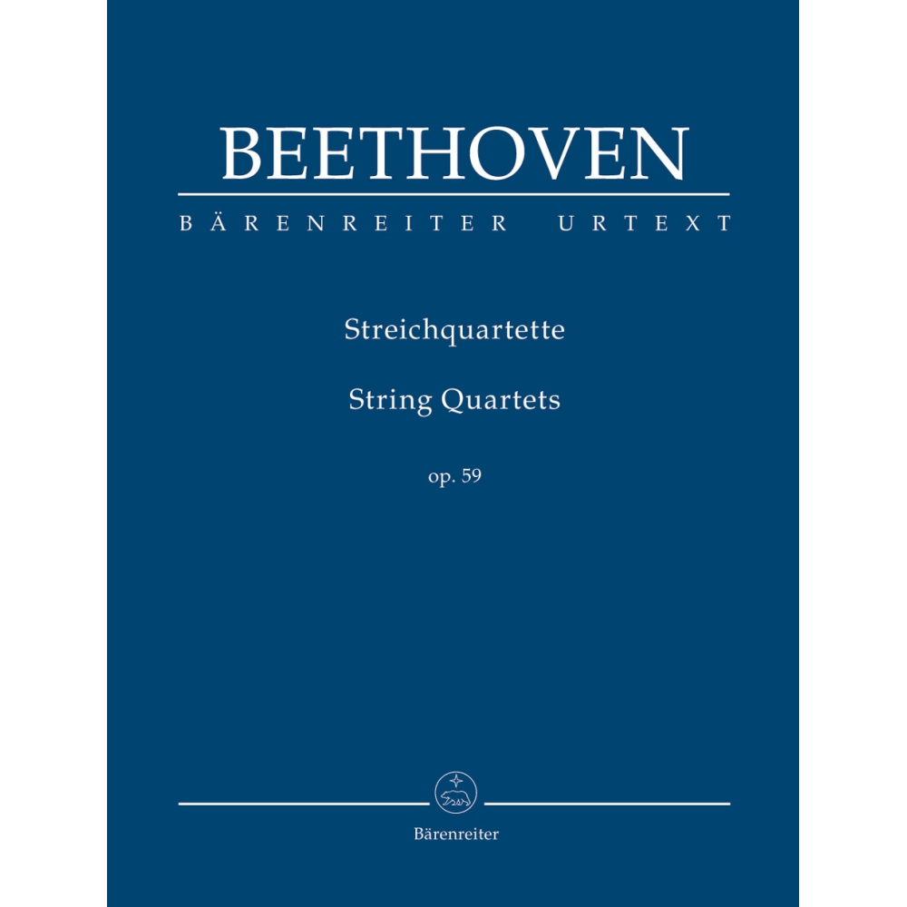 Beethoven L. van - String Quartets, Op.59 Nos. 1 - 3 (Urtext).